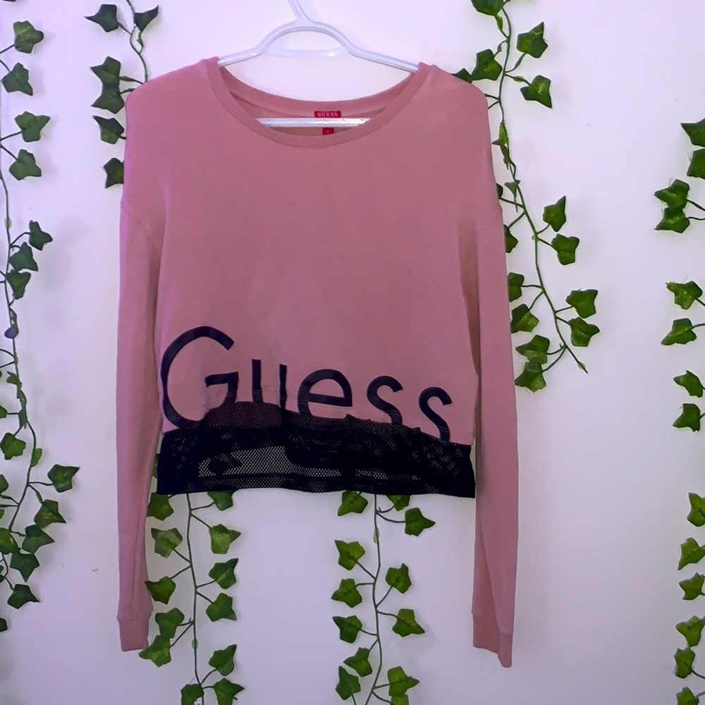 Pink Guess Crop Top